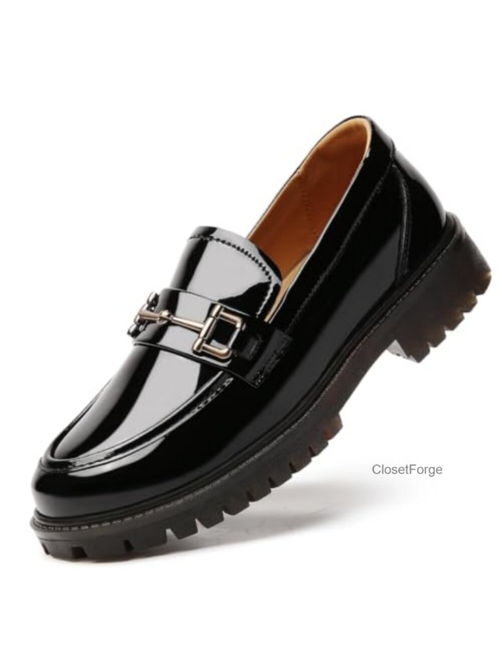 Women's Leather Penny Loafers Comfort Slip-On Flats Business Casual